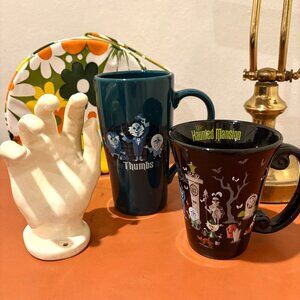 Disney Parks Haunted Mansion Rare Mug Set Bundle Halloween Spooky Season